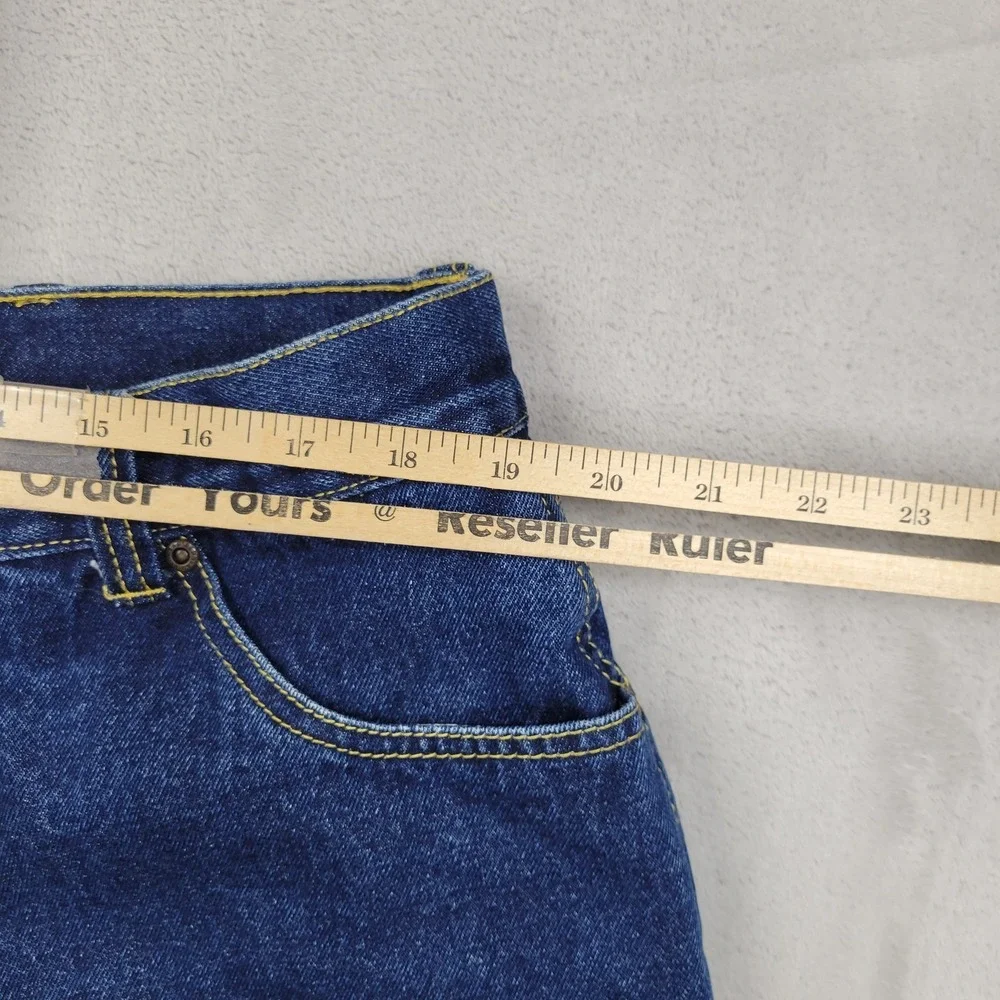 Red Head Jeans Mens 40x30 Blue Flannel Fleece Lined Straight‎ Leg Relaxed Plaid
